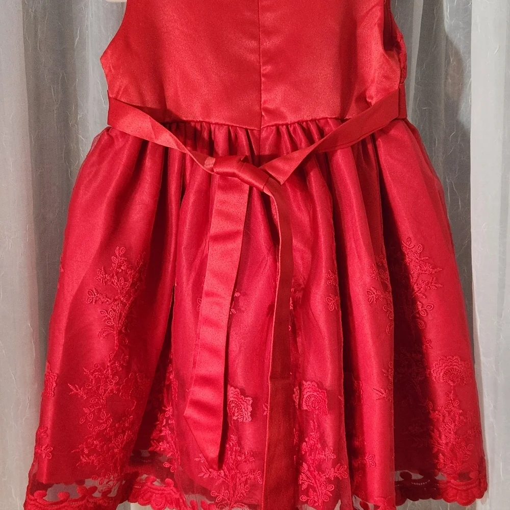 HG Princess Red Lace Girl's Dress, Size 2T, NWT
